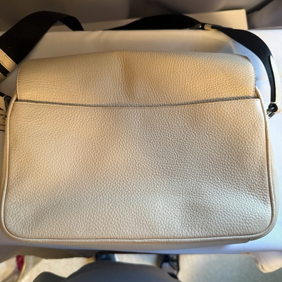 Coach X Jean Michel Basquiat Track Crossbody Pebble Leather C5425 Cream Black - Picture 14 of 16